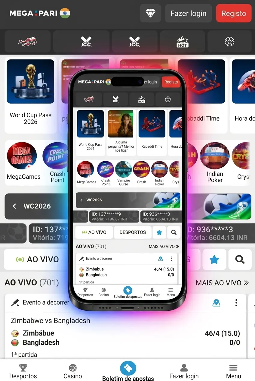 Guia passo a passo para ativar bónus MegaPari em Portugal com registo, depósito e código promocional