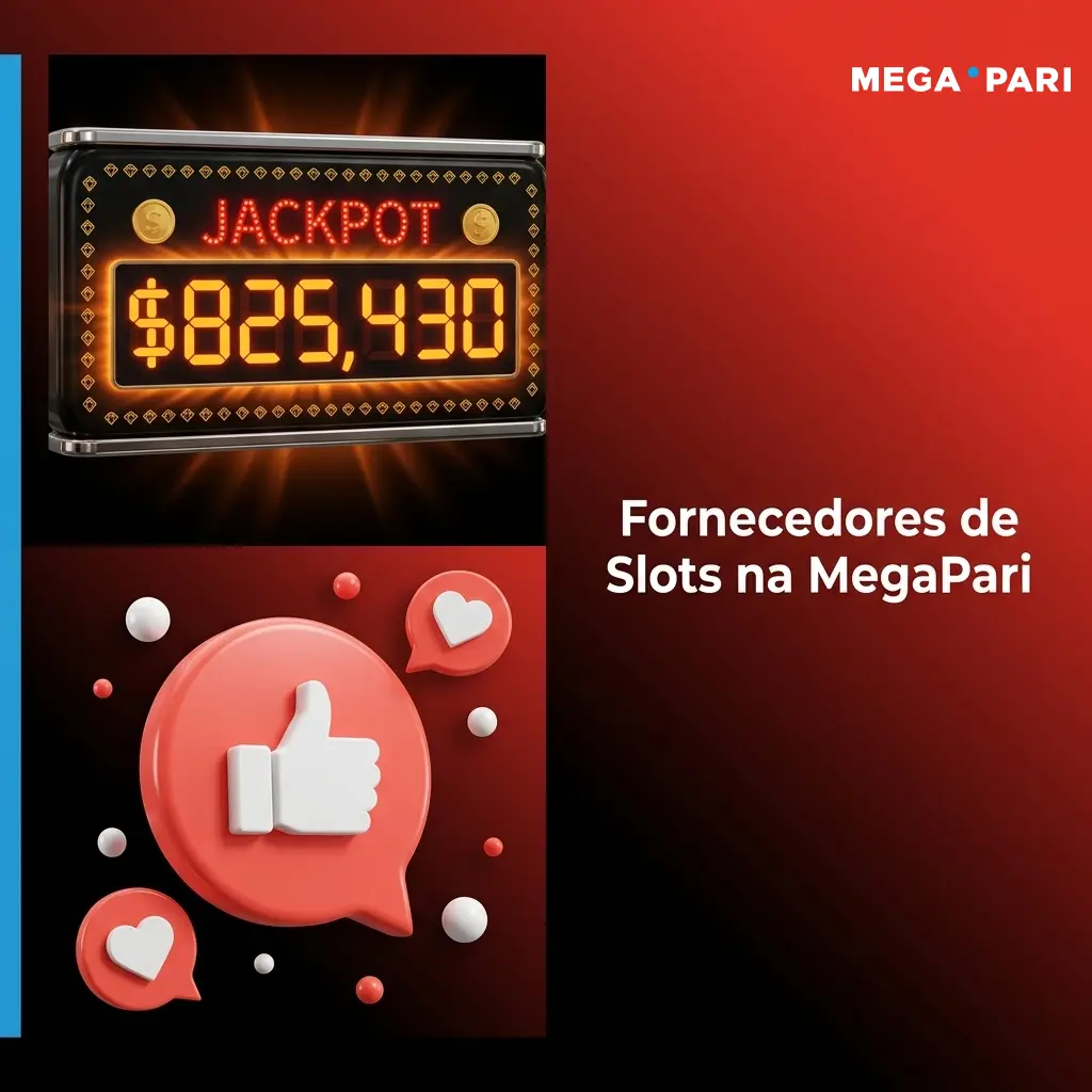 Logos de fornecedores de slots da MegaPari como Pragmatic Play, NetEnt e Play'n GO disponíveis em Portugal