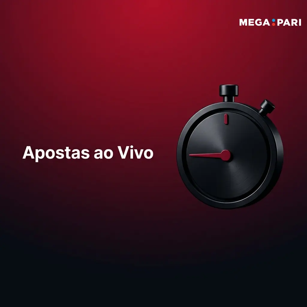Interface de apostas ao vivo MegaPari com odds dinâmicas, Cash Out e live streaming em futebol, ténis e eSports